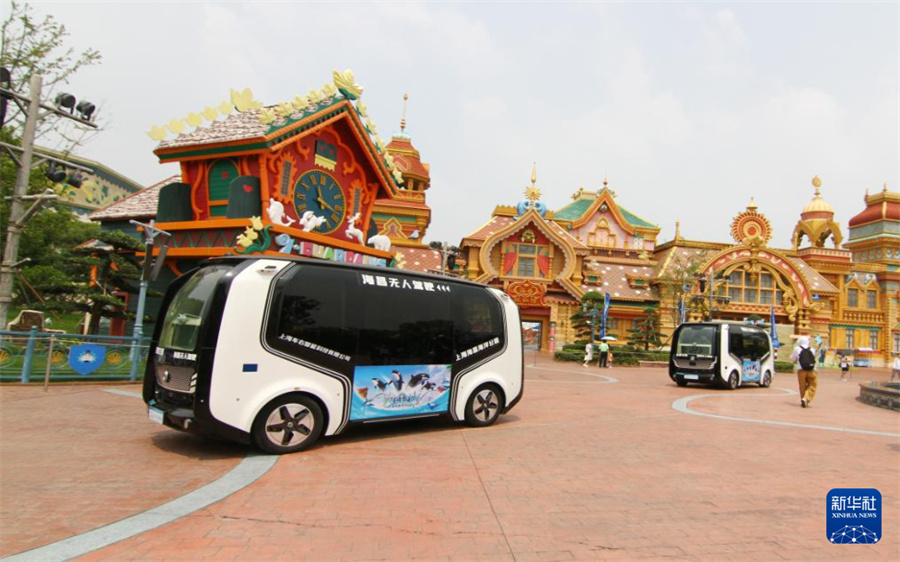 上海海昌海洋公園、自動運転遊覧車をテスト運営