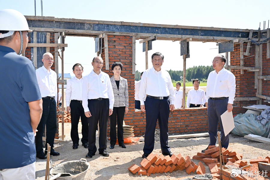 習近平総書記が黒竜江省尚志市の水害被災者を慰問