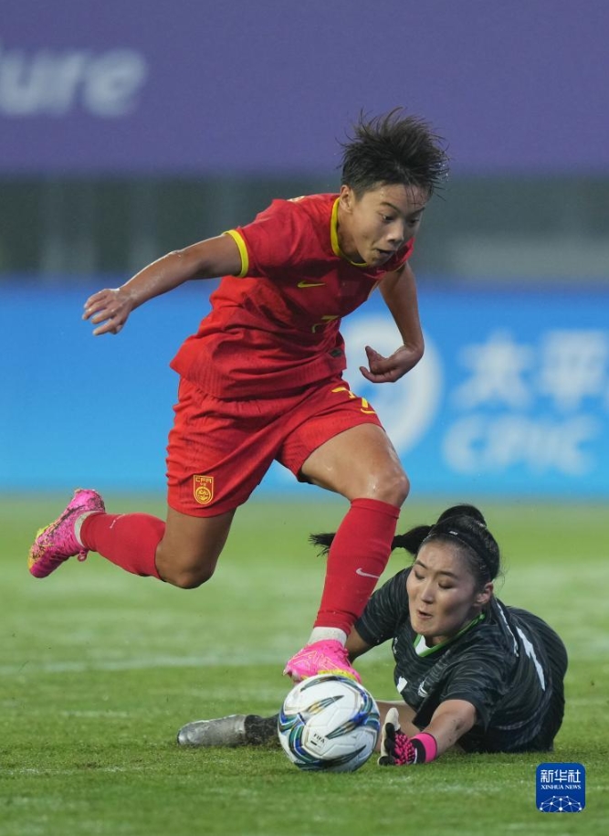 女子サッカーリーグ戦　中国がモンゴルに勝利