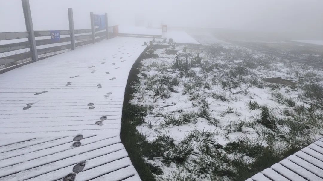 北京市延慶区に雪が降った！