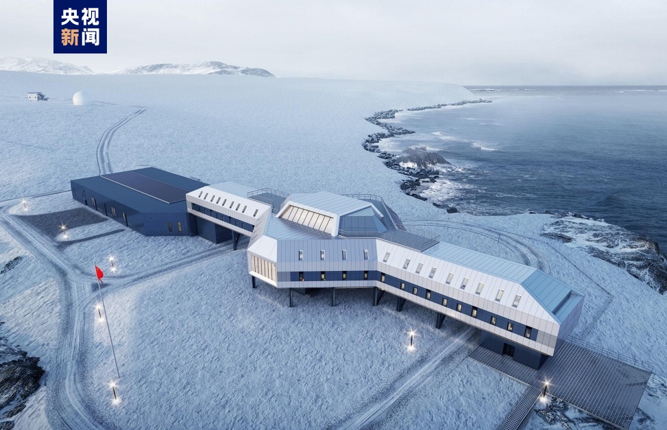 中国の5ヶ所目の南極観測基地の完成予想図