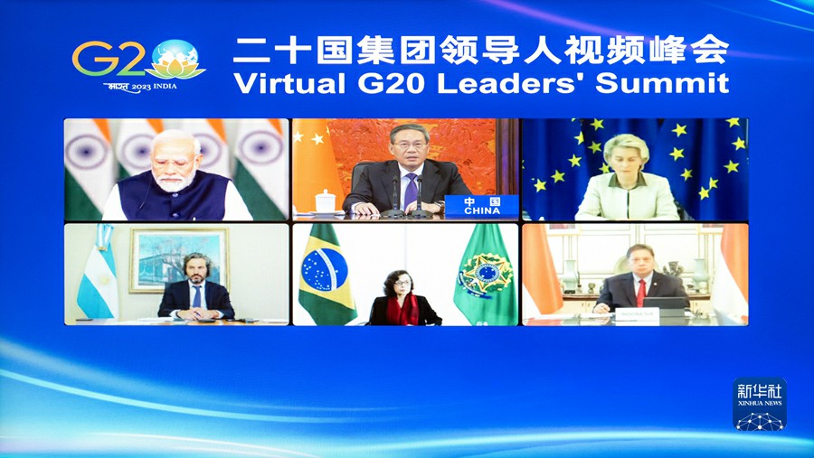 李強総理がG20首脳オンラインサミットで演説