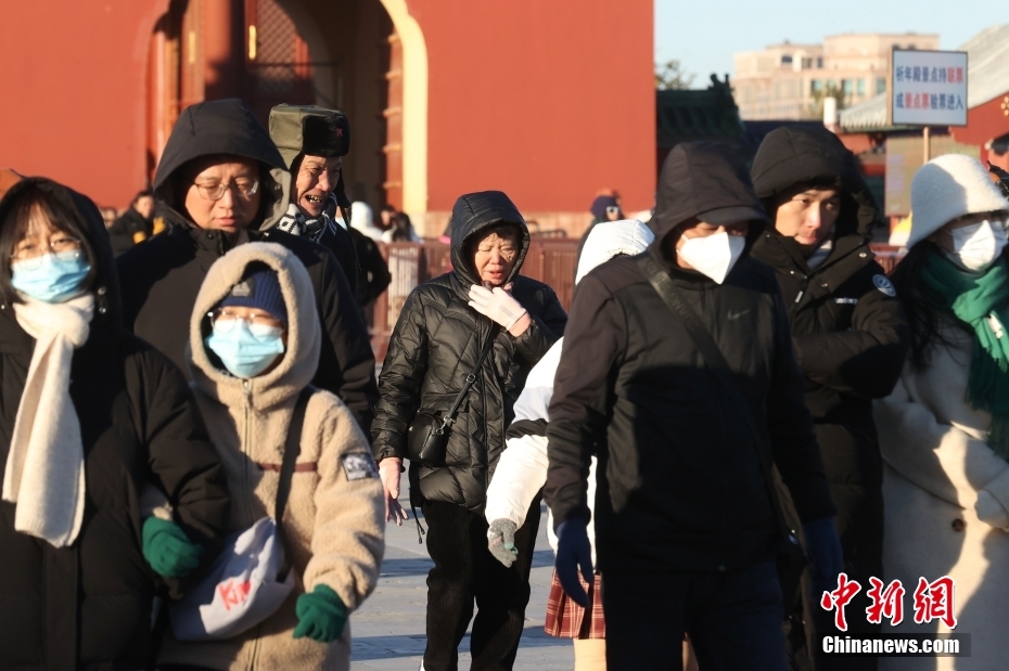 寒波に見舞われた北京、気温が急降下