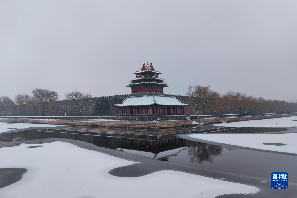 故宮の雪景色を愛でる　北京