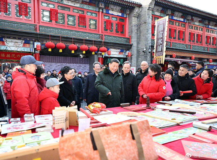 習近平総書記が春節を前に天津訪問、昨年の水害被災者らを見舞う