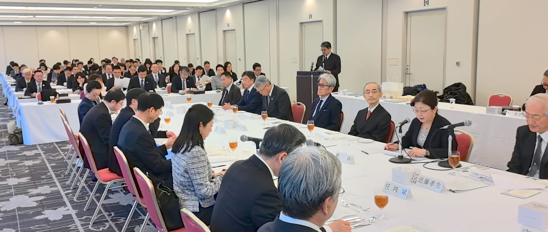 5日に東京で開催された中国国際貿易促進会と日中経済協会による中日経済界対話（主催者提供）