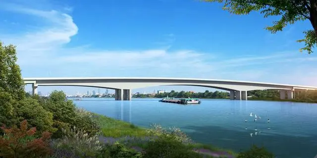 中国企業によるカンボジア首都バサック川大橋プロジェクトが着工