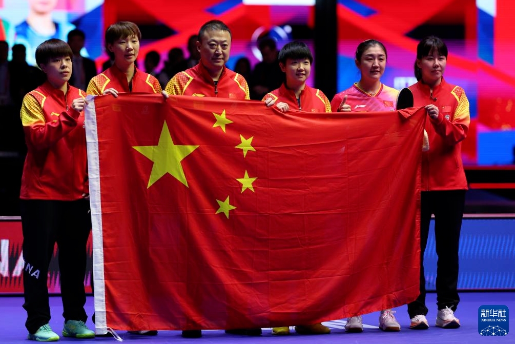世界卓球団体戦、中国女子が日本を3対2で下し6連覇