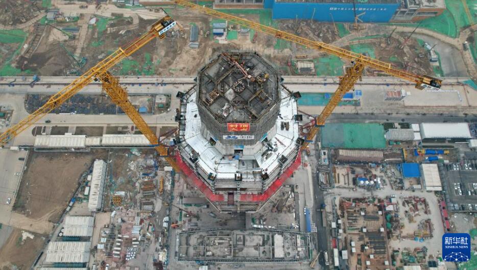 中国中化大厦の主体工事が完成　河北省雄安新区