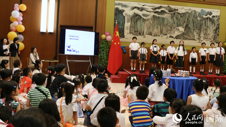 在日本中国大使館は1日、6月1日の「国際子供の日」を祝うイベントを開催した。（撮影・許可）