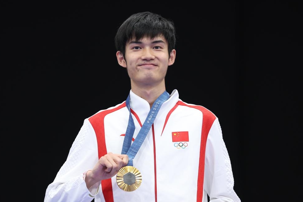 男子10メートルエアライフル個人で中国の盛李豪選手が金　パリ五輪