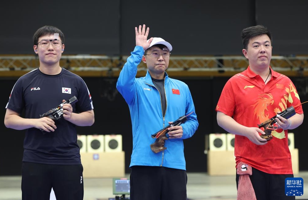 射撃男子ラピッドファイアピストルで中国の李越宏選手が金メダル　パリ五輪