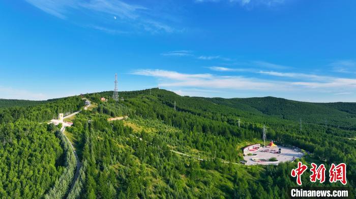 内蒙古（内モンゴル）自治区の大興安嶺にある阿爾山市の約6万7000ヘクタールの人工林。（撮影・劉磊）