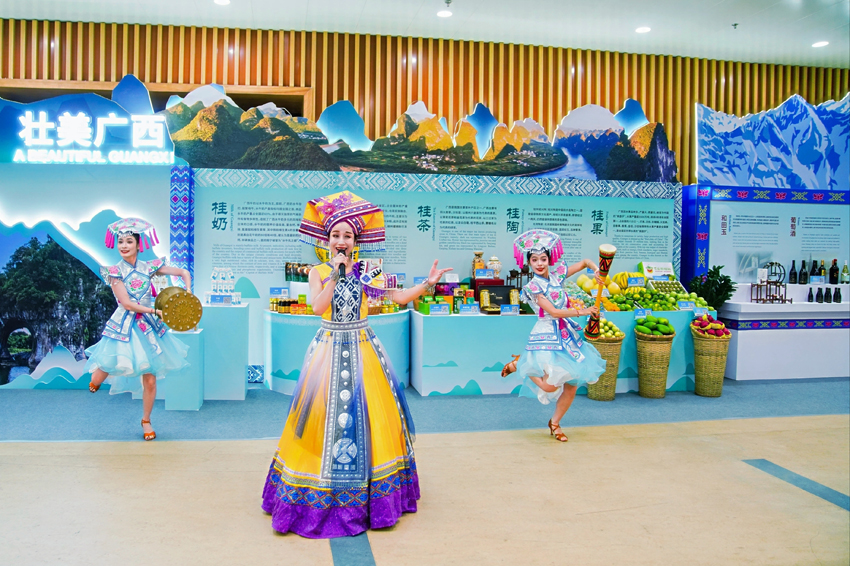 広西壮族自治区の展示エリア（写真提供・イベント主催者）。