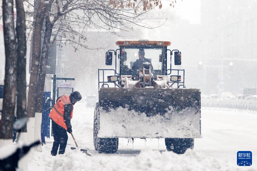 黒竜江省に寒波襲来、広い範囲で大雪に