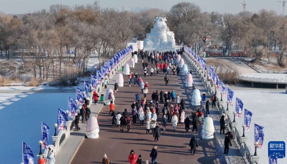 第37回太陽島国際雪像芸術博覧会がプレオープン　黒竜江省