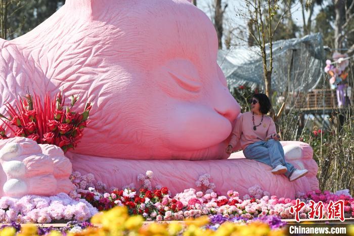 色とりどりの花々が来園客を魅了するモネガーデンが開園　雲南省昆明