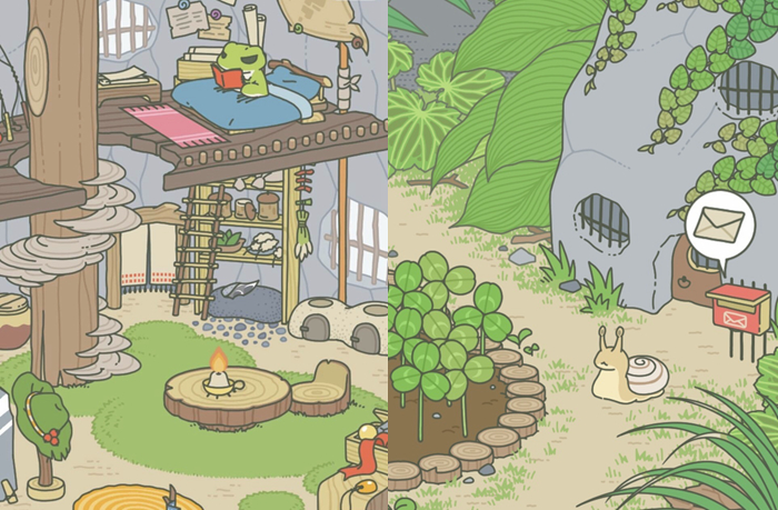 ゲーム「旅かえる」のスクリーンショット