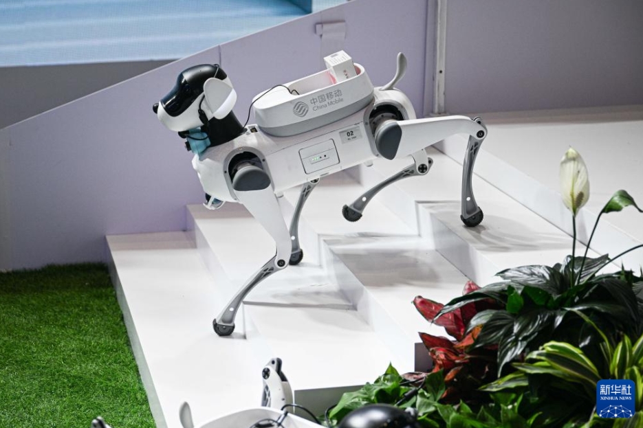 開催中の消費財博に各種最新ロボットが集結　海南省海口
