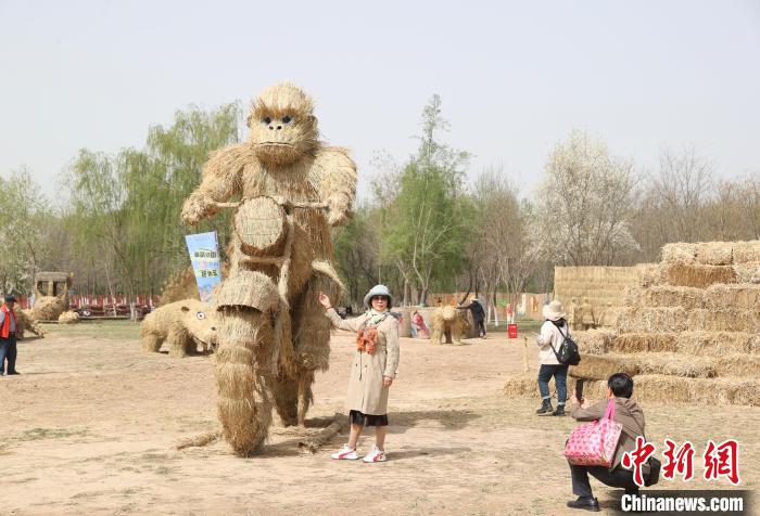 観光客を魅了する「国際かかしアートフェス」　寧夏・銀川