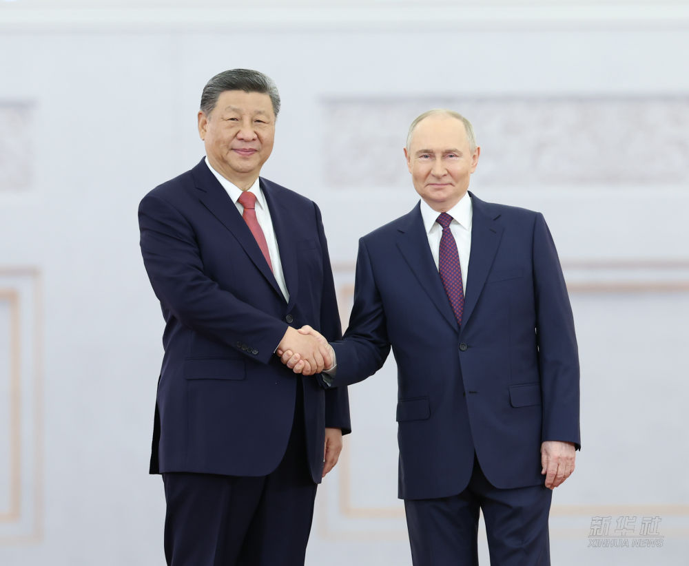 習近平国家主席がロシアのプーチン大統領主催の歓迎式典に出席