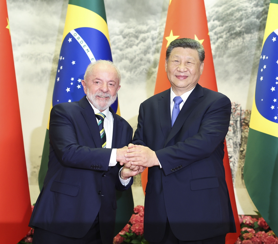 習近平国家主席がブラジルのルーラ大統領と会談