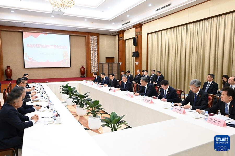 李強総理が在インドネシア中国系企業との座談会に出席