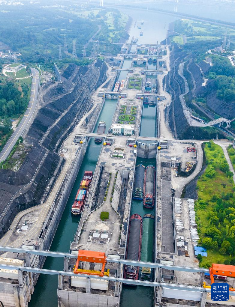 開通22年を迎えた三峡閘門、貨物通過量は22億トン超に