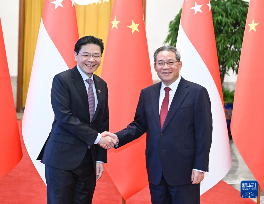 李強総理がシンガポールのローレンス・ウォン首相と会談
