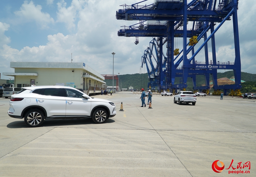 深汕協力区産の新エネ車1100台超が船積みされ海外へ