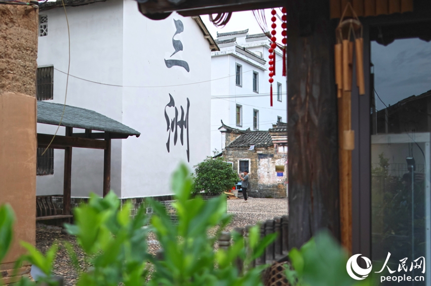 三洲村の一角。（撮影・李昌乾）
