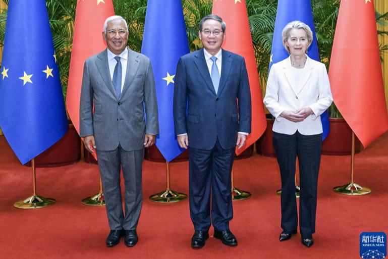 李強総理、欧州理事会議長・欧州委員会委員長と第25回中国・EU首脳会談