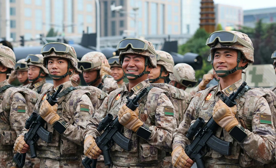 軍事パレード開始前の様子を捉えた写真の数々　北京市