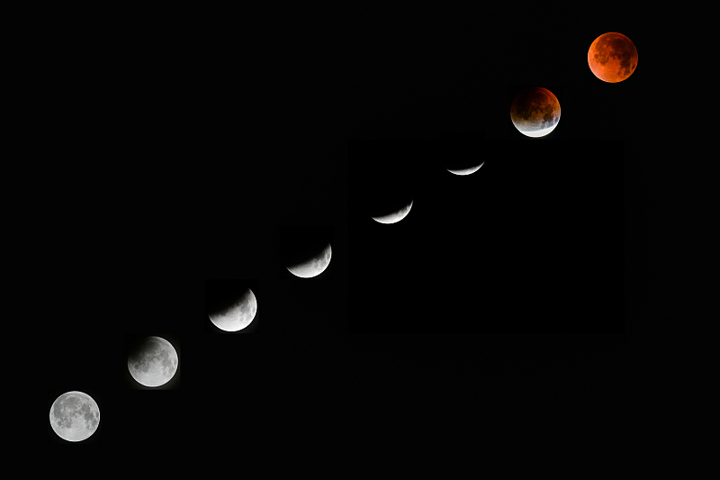 夜空に「赤い月」現る！　中国全土で観測された皆既月食