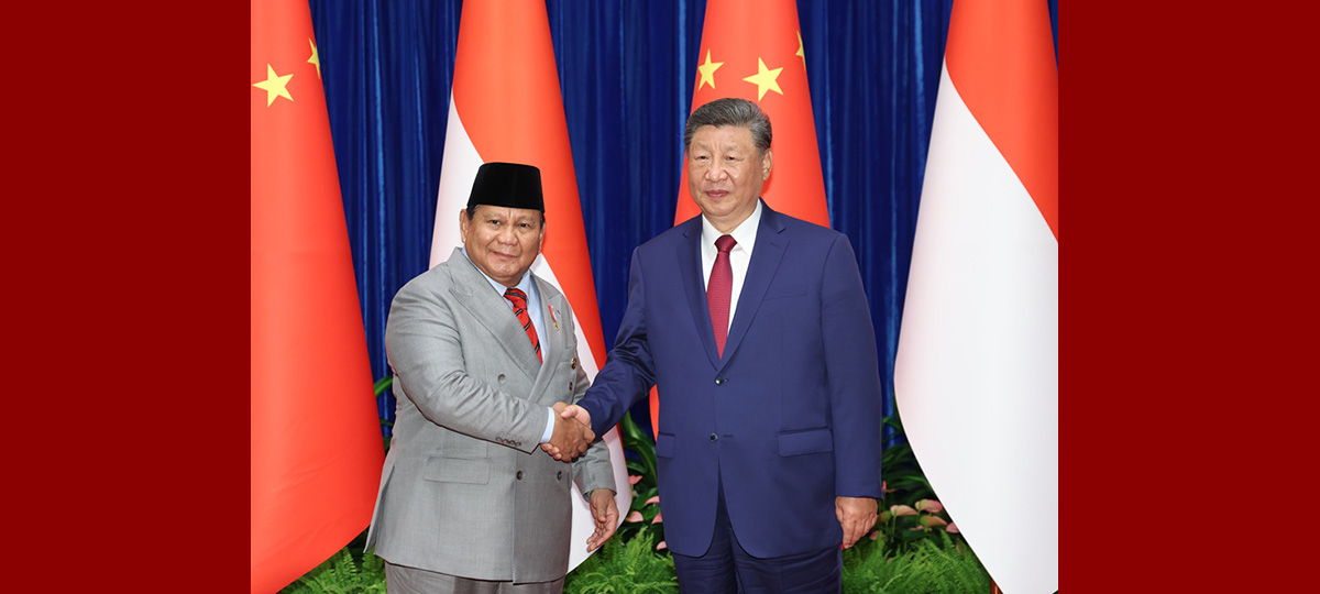 習近平国家主席がインドネシアのプラボウォ大統領と会談