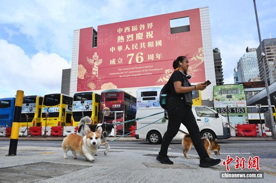 国慶節を控え、香港特区内に高まる祝賀ムード