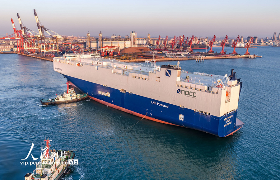 中国初の国際新基準新エネ車輸送船の引渡完了　山東省煙台