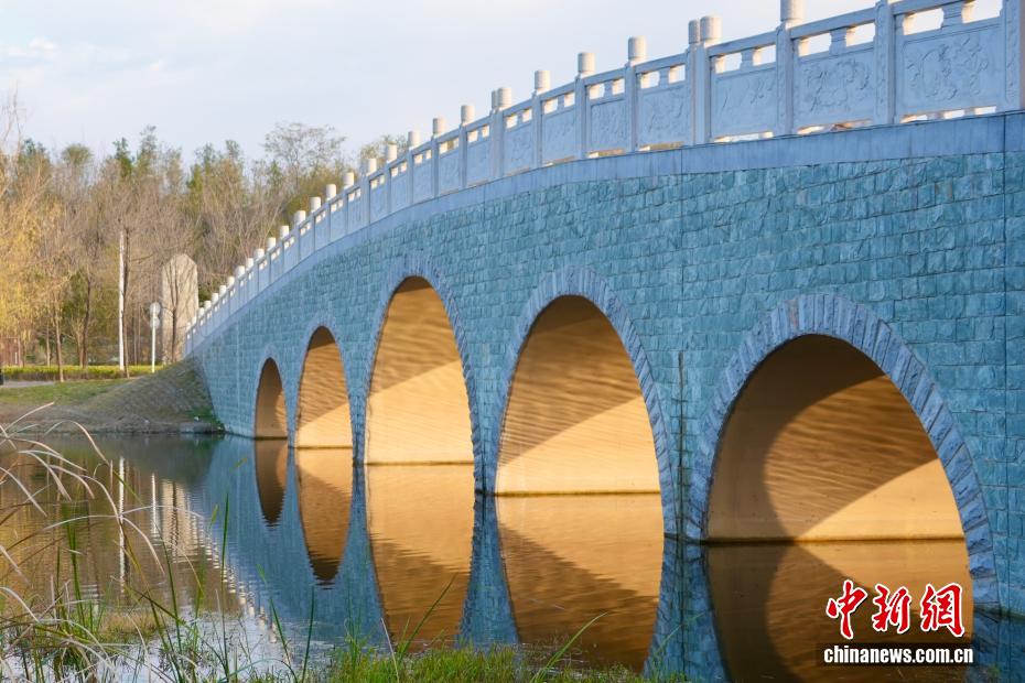 冬の鄭州に「光のトンネル」の景観現る　河南省