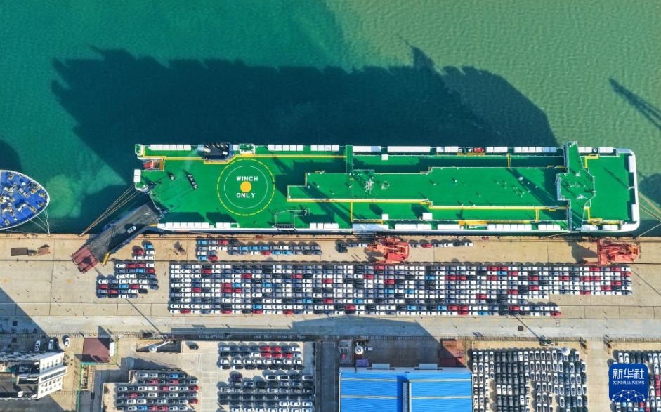 連雲港通関地における新エネ車輸出が大幅に増加　江蘇省