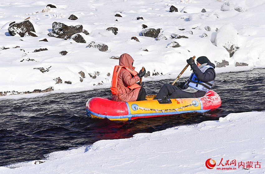 冬でも凍らない川　内蒙古阿爾山