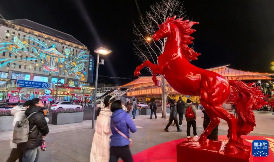 春節ムード漂う北京の商業施設