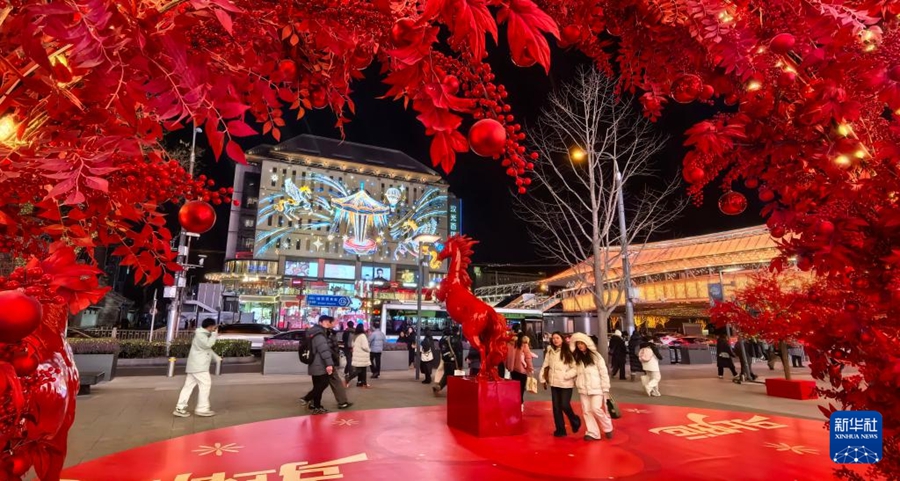 春節ムード漂う北京の商業施設