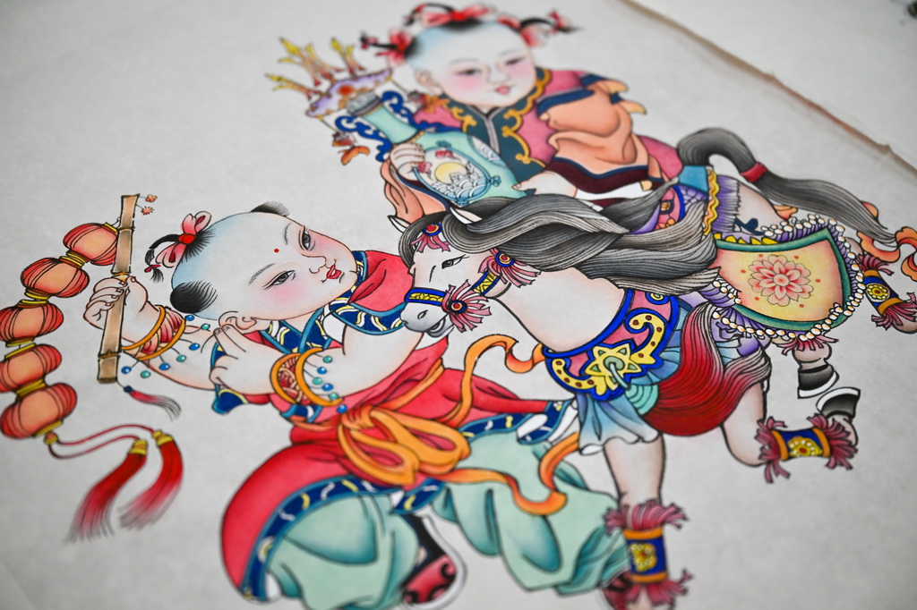 午年に新たな息吹を吹き込む年画　天津