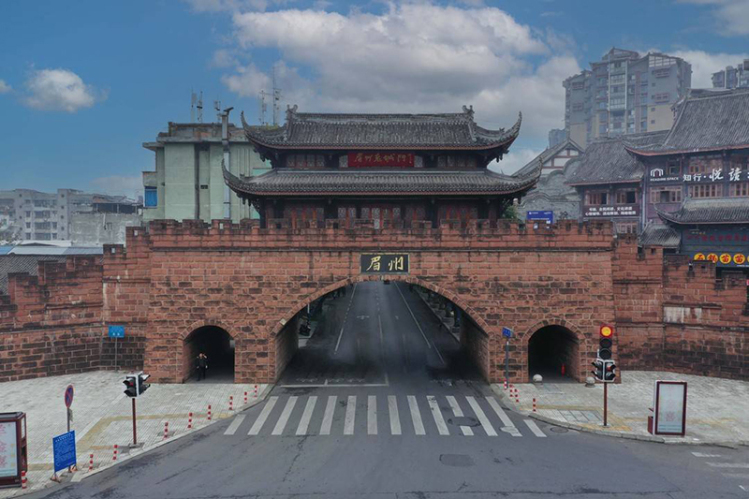 眉州の古城壁(画像提供・眉山市住宅・都市農村建設局)。