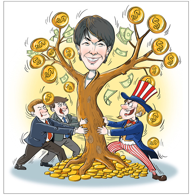 【イラストで読み解く】日本の「再軍事化」加速は「金のなる木」