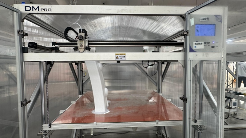 3Dプリント生産作業場。撮影・王紹紹