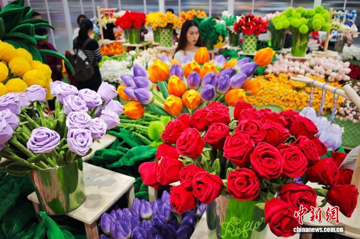 春の訪れとともに「開花」したフラワーアートの空間　江蘇省南京