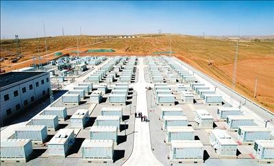 系統連系・運用開始後の塩州第2エネルギー貯蔵発電所（撮影・周序鵬）。