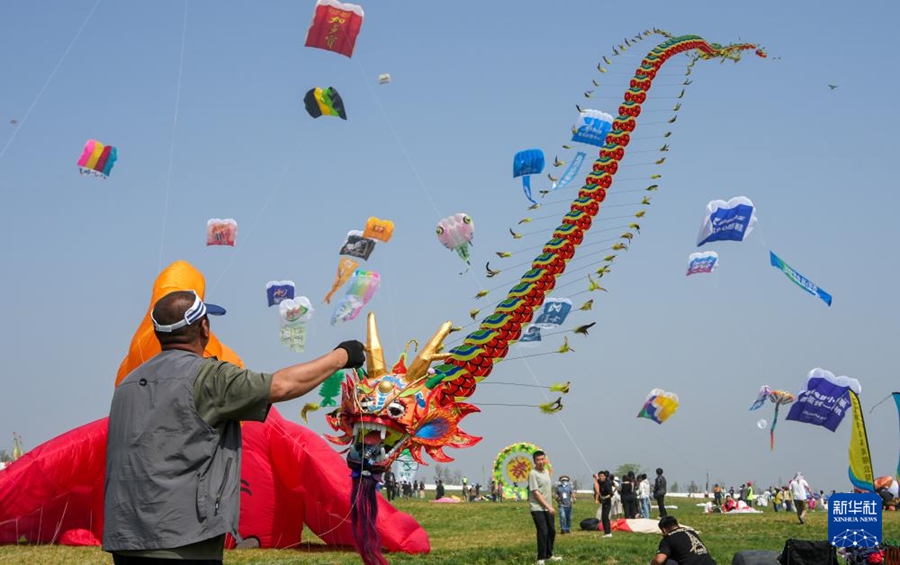 空に舞うユニークな凧の数々　第43回濰坊国際凧揚げ大会