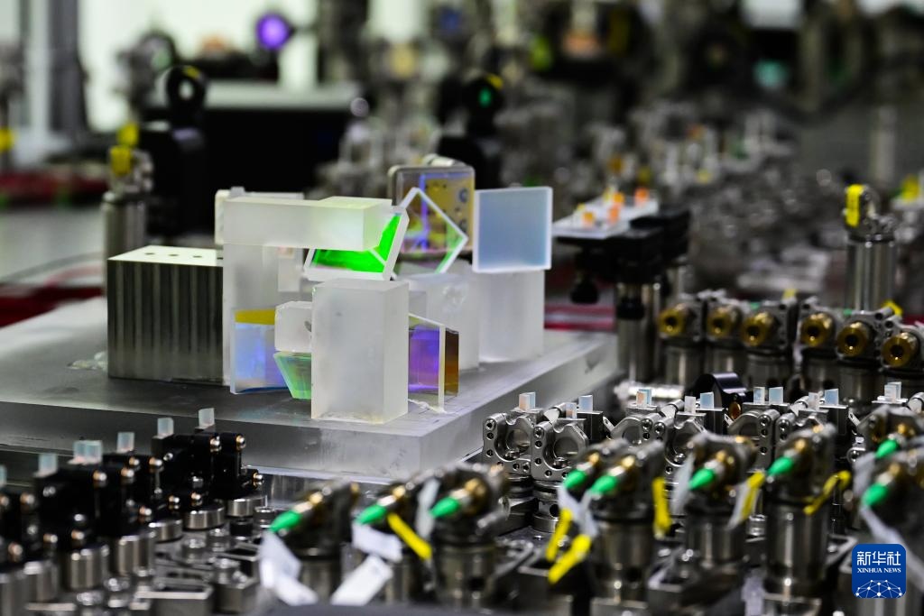 4月10日に撮影された「九章4号」量子コンピュータプロトタイプの一部。撮影・周牧